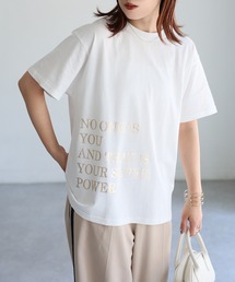 袖ロゴ半袖Tシャツ
