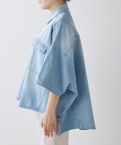Whim Gazette（ウィムガゼット）の「DENIMドルマンシャツ