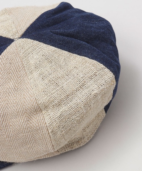 チャイハネ（チャイハネ）の「【チャイハネ】バクタキャスケット（キャスケット・レディース・ブラック/ブルー・FREE）」の9枚目の写真