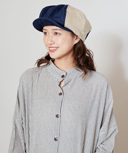 チャイハネ（チャイハネ）の「【チャイハネ】バクタキャスケット（キャスケット・レディース・ブラック/ブルー・FREE）」の11枚目の写真