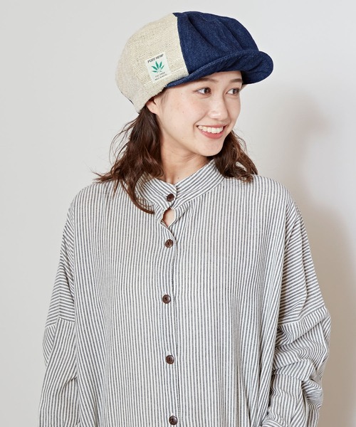 チャイハネ（チャイハネ）の「【チャイハネ】バクタキャスケット（キャスケット・レディース・ブラック/ブルー・FREE）」の12枚目の写真