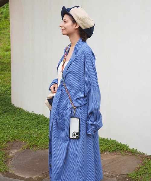 チャイハネ（チャイハネ）の「【チャイハネ】バクタキャスケット（キャスケット・レディース・ブラック/ブルー・FREE）」の13枚目の写真