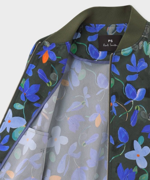 PS Paul Smith(ピーエスポールスミス)の「ウィメンズ "Cyclamen" ボマーブルゾン / 155325 JK349(ブルゾン・レディース・カーキ・38/40)」の4枚目の写真