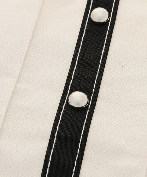 MASU（エムエーエスユー）の「PLEATED TOTE BAG（トートバッグ・メンズ・チャコールグレー/クリーム・ONE SIZE）」の8枚目の写真