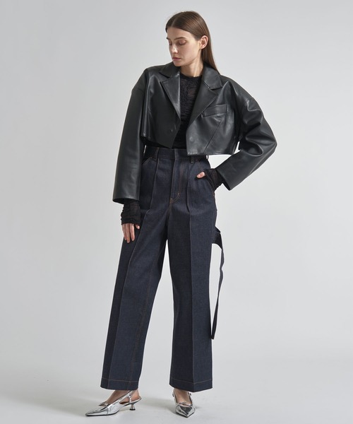 TOGA(トーガ)の「【TOGA/トーガ】Indigo denim painter pants/インディゴデニムペインターパンツ(デニムパンツ・レディース・インディゴブルー・34)」の8枚目の写真