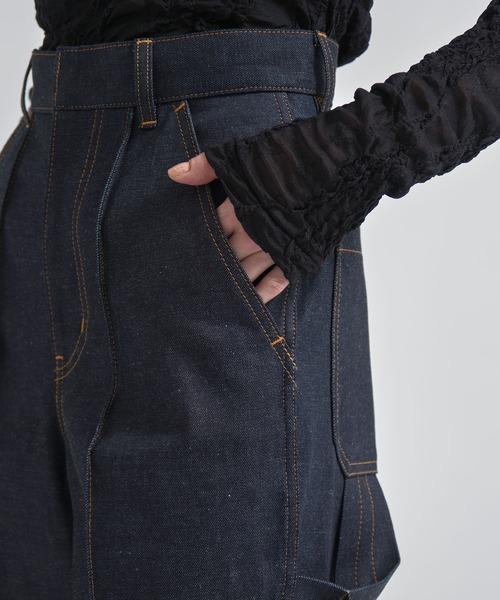 TOGA(トーガ)の「【TOGA/トーガ】Indigo denim painter pants/インディゴデニムペインターパンツ(デニムパンツ・レディース・インディゴブルー・34)」の3枚目の写真