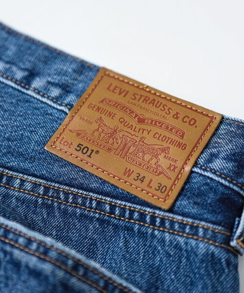 Levi's（リーバイス）の「LEVI’S(R)/リーバイス(R) 別注 501(R) Selvedge Paint Splatters L30（デニムパンツ・メンズ・コバルトブルー・30/31/32/33/34）」の16枚目の写真