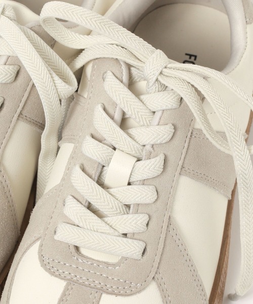 FOUND GOOD（ファウンドグッド）の「コンビレースアップスニーカー（スニーカー・レディース・ホワイト系5/アイボリー/ブラック・M/S/XL/L）」の13枚目の写真