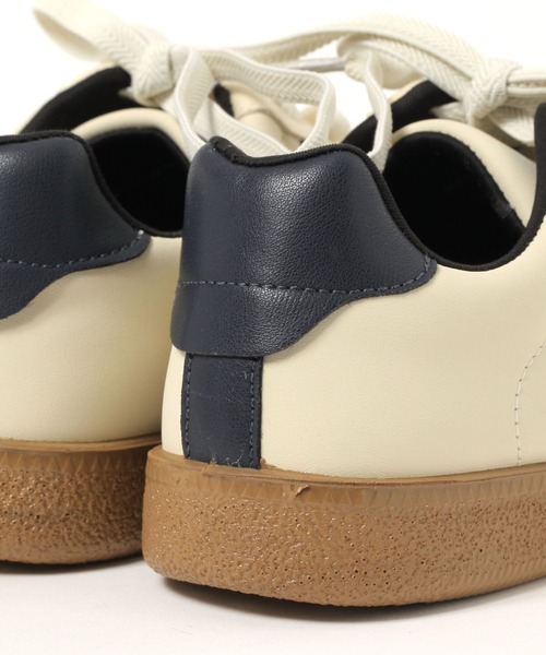 FOUND GOOD（ファウンドグッド）の「コンビレースアップスニーカー（スニーカー・レディース・ホワイト系5/アイボリー/ブラック・M/S/XL/L）」の7枚目の写真