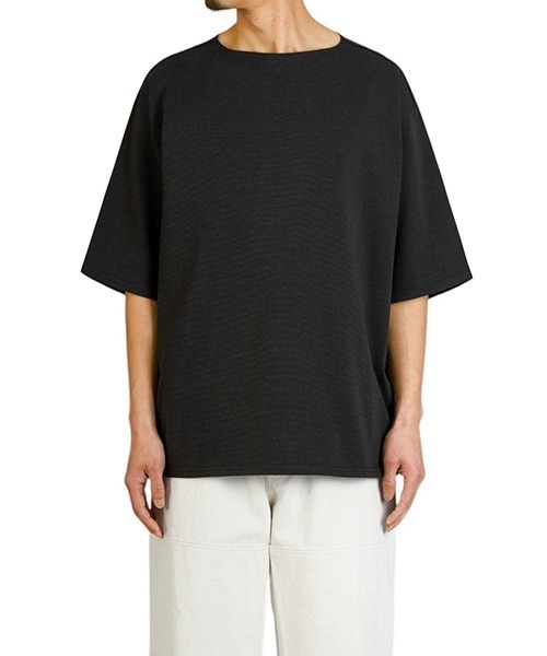 marka（マーカ）の「marka / マーカ：NEW BASQUE S/S SHIRT：M25A-21CS02B[COR]（Tシャツ/カットソー・メンズ・ブラック系その他・2/1）」の5枚目の写真