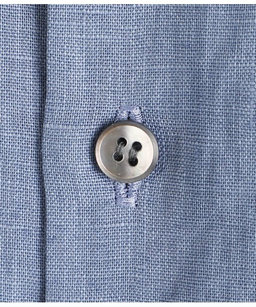 PORT BY ARK（ポートバイアーク）の「PORT BY ARK / ポートバイアーク：Crew Neck Shirt：PO17-SH001[COR]（シャツ/ブラウス・メンズ・ホワイト系その他/ブラック/サックスブルー・1/2）」の7枚目の写真