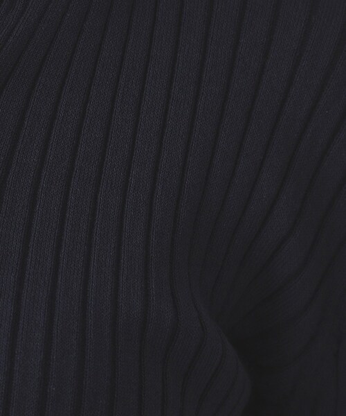 OPAQUE.CLIP（オペークドットクリップ）の「ヘンリーネックリブニット【洗濯機洗い可】（ニット/セーター・レディース・スモーキーグリーン系/ネイビー/ホワイト・38/40/42）」の10枚目の写真