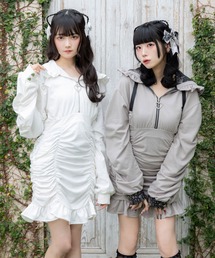 Back ruffle ribbon harness one piece（ワンピース）｜AVENCHUMU