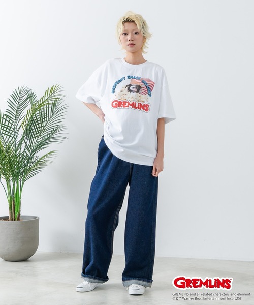 LB/S （エルビーエス）の「【Gremlins/グレムリン】オリジナルデザインTシャツ ギズモ　ドロップショルダー ビッグシルエット　ユニセックス（Tシャツ/カットソー・メンズ・ブラック系その他/ホワイト系その他2/パープル系その他/ベージュ系その他/ブルー系その他2/ベージュ系その他3/ブラック系その他3/ホワイト系その他3・LARGE/SMALL/X-LARGE/MEDIUM）」の17枚目の写真