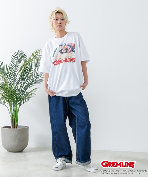 LB/S （エルビーエス）の「【Gremlins/グレムリン】オリジナルデザインTシャツ ギズモ　ドロップショルダー ビッグシルエット　ユニセックス（Tシャツ/カットソー・メンズ・ブラック系その他/ホワイト系その他2/パープル系その他/ベージュ系その他/ブルー系その他2/ベージュ系その他3/ブラック系その他3/ホワイト系その他3・LARGE/SMALL/X-LARGE/MEDIUM）」の18枚目の写真