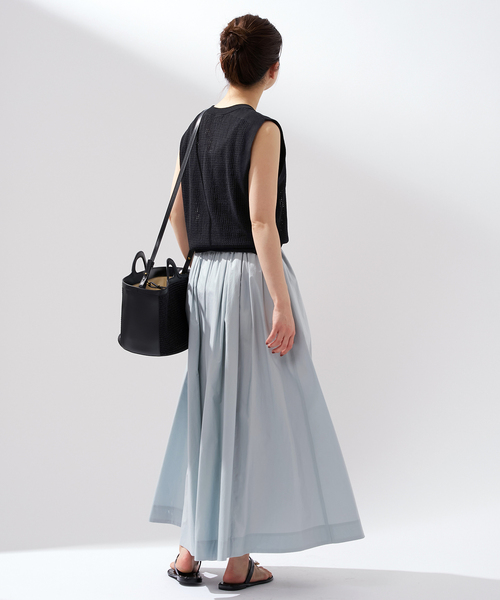 【BLACK】アイレット ニット ベスト IENA（イエナ）の「《追加》アイレットニットベスト（ベスト）」 - WEAR