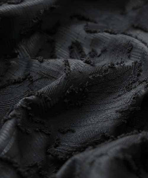 Fashion Letter（ファッションレター）の「フリンジジャガード フロントリボンブラウス（シャツ/ブラウス・レディース・ブラック/アイボリー・M）」の12枚目の写真