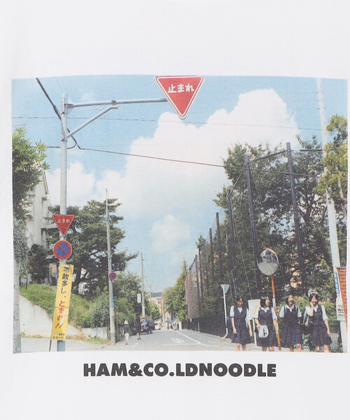 TANGTANG（タンタン）の「TANGTANG | 半袖Tシャツ GASATANG HAM&CO.LDNOODLE MEN（Tシャツ/カットソー・メンズ・ホワイト・S/M/L）」の3枚目の写真