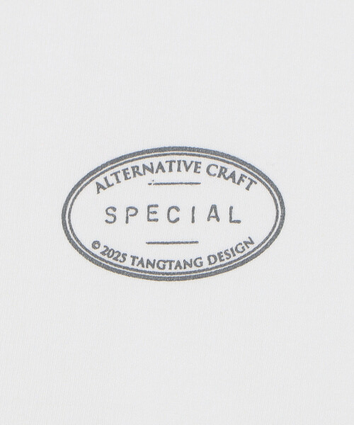 TANGTANG（タンタン）の「TANGTANG | 半袖Tシャツ GASATANG HAM&CO.LDNOODLE MEN（Tシャツ/カットソー・メンズ・ホワイト・S/M/L）」の5枚目の写真