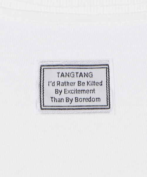 TANGTANG（タンタン）の「TANGTANG | 半袖Tシャツ GASATANG HAM&CO.LDNOODLE MEN（Tシャツ/カットソー・メンズ・ホワイト・S/M/L）」の6枚目の写真