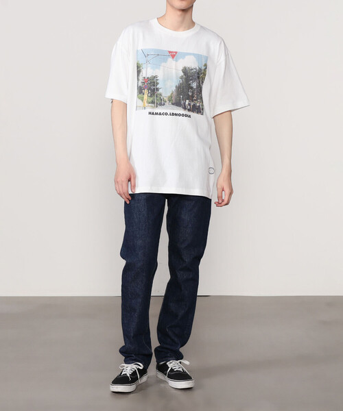 TANGTANG（タンタン）の「TANGTANG | 半袖Tシャツ GASATANG HAM&CO.LDNOODLE MEN（Tシャツ/カットソー・メンズ・ホワイト・S/M/L）」の10枚目の写真