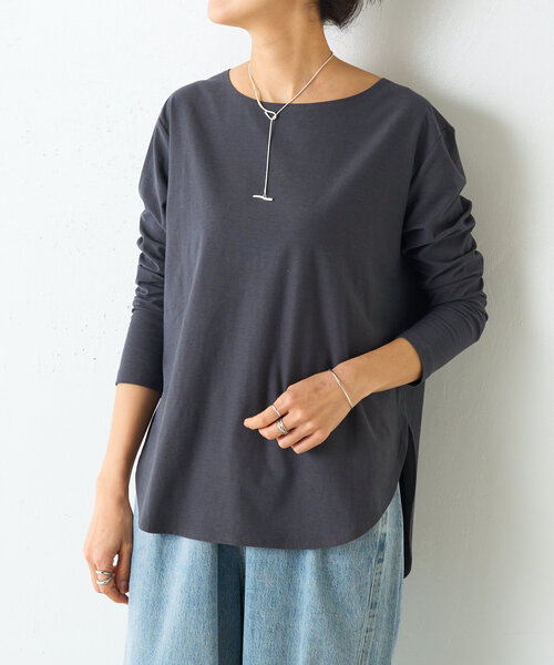 楽天市場】Tシャツ レディース トップス ロンT カットソー プル