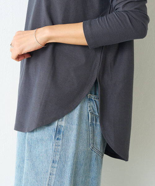 【Father&Sons】最高級コットン製 スラブクルー 長袖Tシャツ スラブコットン長袖T(Tシャツ/カットソー)|BEARDSLEY