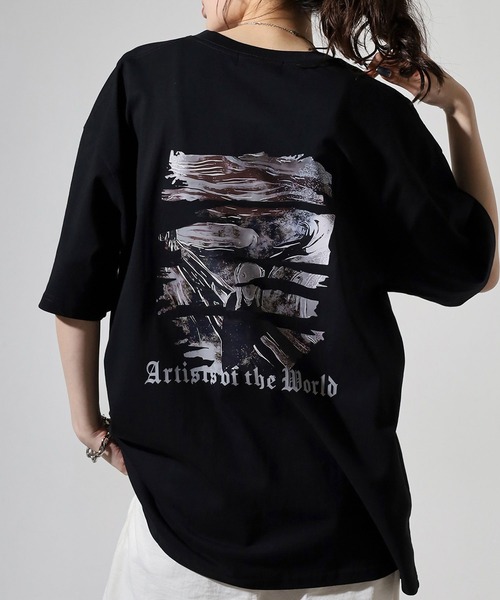 FUNALIVE(ファンアライブ)の「ABETTOR ヘビーウエイトストリートデザインプリントSS/T-2(Tシャツ/カットソー・メンズ・ホワイト系その他/ホワイト系その他3/ブラック系その他2/ブラック系その他/ホワイト系その他2/ブラック系その他3・M/L)」の4枚目の写真