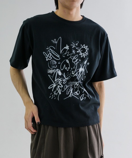 EPNK(イーピーエヌケー)の「【EPNK】Assortment graphic Tee / アソートグラフィックTee(Tシャツ/カットソー・メンズ・ブラック/オフホワイト/グレー・SMALL/MEDIUM/LARGE)」の20枚目の写真