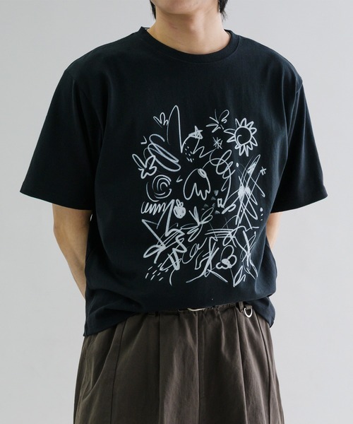 EPNK(イーピーエヌケー)の「【EPNK】Assortment graphic Tee / アソートグラフィックTee(Tシャツ/カットソー・メンズ・ブラック/オフホワイト/グレー・SMALL/MEDIUM/LARGE)」の21枚目の写真