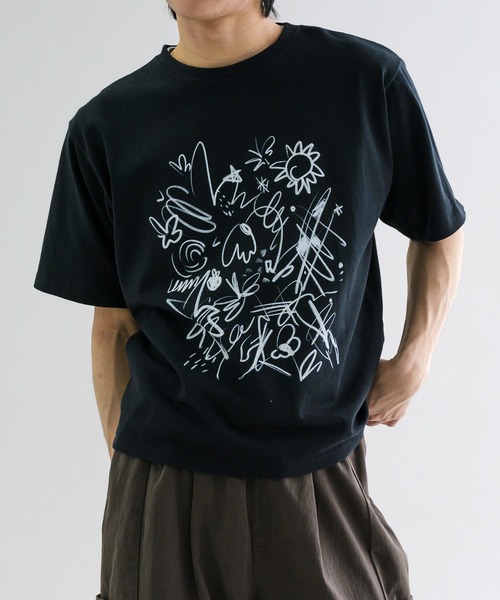 EPNK(イーピーエヌケー)の「【EPNK】Assortment graphic Tee / アソートグラフィックTee(Tシャツ/カットソー・メンズ・ブラック/オフホワイト/グレー・SMALL/MEDIUM/LARGE)」の22枚目の写真