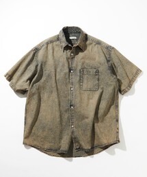 FREAK'S STORE(t[NXXgA)̌WJ Relax Fit bNXtBbg I[o[_CH M[J[ S/S fjVc(Vc/uEX)