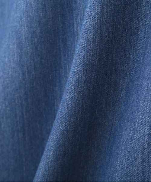 JILL by JILL STUART（ジルバイジルスチュアート）の「◇サイドリボンショート丈シャツ（シャツ/ブラウス・レディース・ブルー/インディゴブルー/ホワイト・FREE）」の21枚目の写真