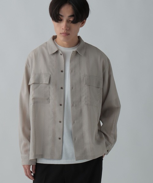 GLOBAL WORK(グローバルワーク)の「トクトク2SETシャツ&Tシャツ/CLEAN MODE/304112(シャツ/ブラウス・メンズ・スカイブルー/ブラック/ライトグレー・SMALL/MEDIUM/X-LARGE/LARGE)」の3枚目の写真