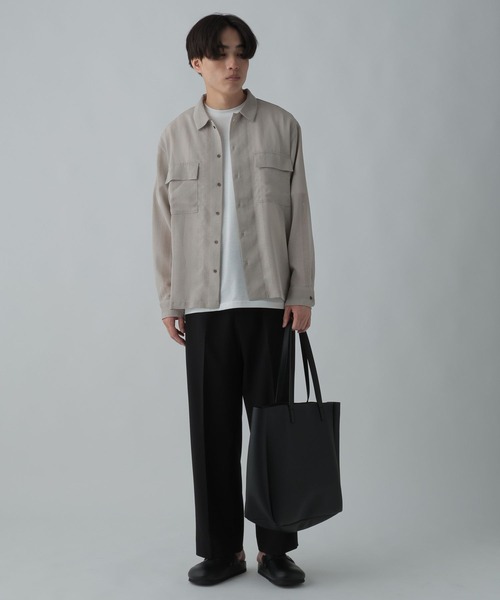 GLOBAL WORK(グローバルワーク)の「トクトク2SETシャツ&Tシャツ/CLEAN MODE/304112(シャツ/ブラウス・メンズ・スカイブルー/ブラック/ライトグレー・SMALL/MEDIUM/X-LARGE/LARGE)」の16枚目の写真