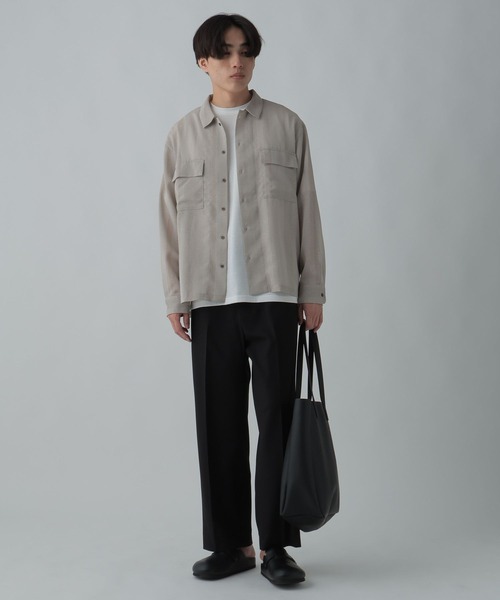 GLOBAL WORK(グローバルワーク)の「トクトク2SETシャツ&Tシャツ/CLEAN MODE/304112(シャツ/ブラウス・メンズ・スカイブルー/ブラック/ライトグレー・SMALL/MEDIUM/X-LARGE/LARGE)」の15枚目の写真