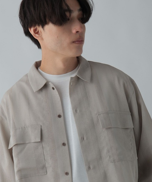 GLOBAL WORK(グローバルワーク)の「トクトク2SETシャツ&Tシャツ/CLEAN MODE/304112(シャツ/ブラウス・メンズ・スカイブルー/ブラック/ライトグレー・SMALL/MEDIUM/X-LARGE/LARGE)」の11枚目の写真