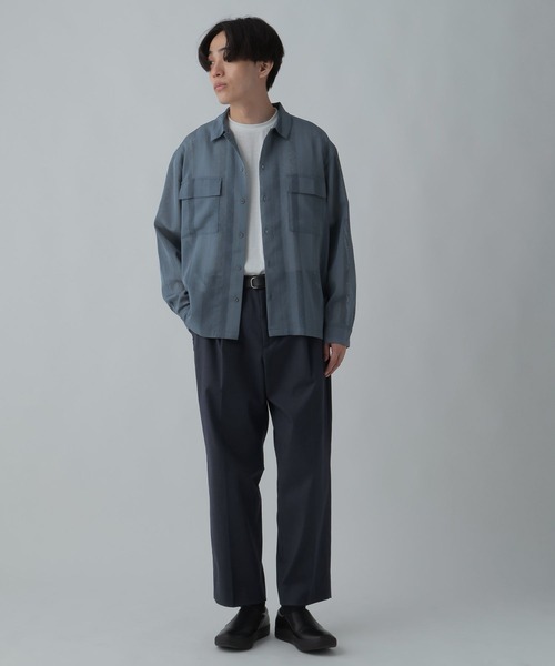 GLOBAL WORK(グローバルワーク)の「トクトク2SETシャツ&Tシャツ/CLEAN MODE/304112(シャツ/ブラウス・メンズ・スカイブルー/ブラック/ライトグレー・SMALL/MEDIUM/X-LARGE/LARGE)」の9枚目の写真