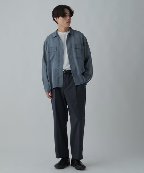 GLOBAL WORK(グローバルワーク)の「トクトク2SETシャツ&Tシャツ/CLEAN MODE/304112(シャツ/ブラウス・メンズ・スカイブルー/ブラック/ライトグレー・SMALL/MEDIUM/X-LARGE/LARGE)」の8枚目の写真