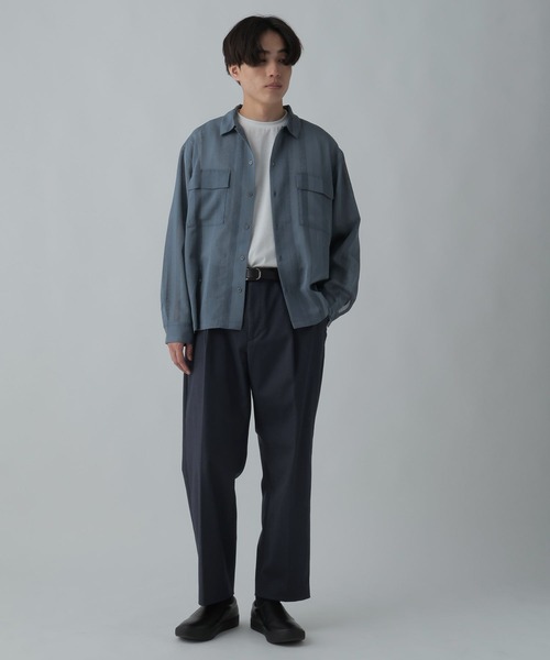 GLOBAL WORK(グローバルワーク)の「トクトク2SETシャツ&Tシャツ/CLEAN MODE/304112(シャツ/ブラウス・メンズ・スカイブルー/ブラック/ライトグレー・SMALL/MEDIUM/X-LARGE/LARGE)」の7枚目の写真