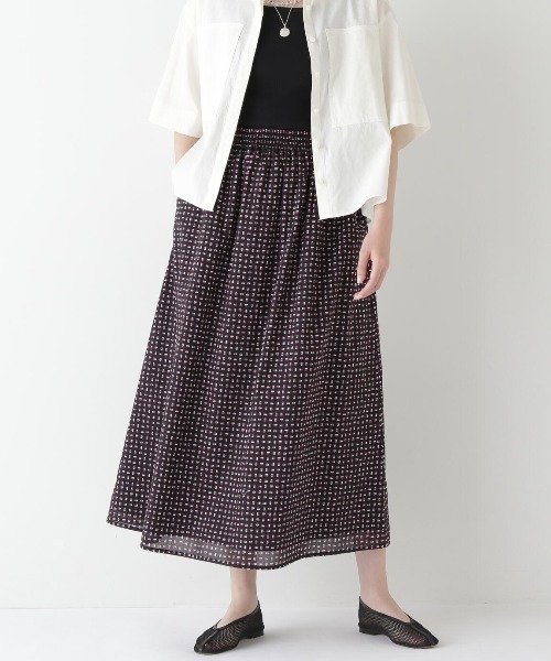 セール】◇プリントギャザーフレアースカート（スカート）｜human