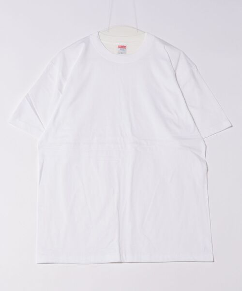 CERCA（チェルカ）の「United Athle/5.6オンス ハイクオリティー 無地 半袖 Ｔシャツ（Tシャツ/カットソー・メンズ・グリーン/ミント/ライトグリーン/ナチュラル/ラベンダー/ライトピンク/バーガンディー/ライトパープル/バイオレット/ライトイエロー/ライトベージュ/ロイヤルブルー/フレッシュイエロー/フューシャピンク/コーラルピンク/ダークネイビー/パープル/ダークブラウン/ライトブルー/ホワイト/ネイビー/グレー/カーキ/サックスブルー/ターコイズブルー/ライム/イエロー/オレンジ/ゴールド/スミクロ/ピンク/グリーン系その他/グレイッシュブルー/オフホワイト/インディゴブルー/チャコールグレー/レッド/クリアグリーン・SMALL/MEDIUM/X-LARGE/LARGE）」の2枚目の写真