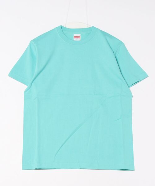 CERCA（チェルカ）の「United Athle/5.6オンス ハイクオリティー 無地 半袖 Ｔシャツ（Tシャツ/カットソー・メンズ・グリーン/ミント/ライトグリーン/ナチュラル/ラベンダー/ライトピンク/バーガンディー/ライトパープル/バイオレット/ライトイエロー/ライトベージュ/ロイヤルブルー/フレッシュイエロー/フューシャピンク/コーラルピンク/ダークネイビー/パープル/ダークブラウン/ライトブルー/ホワイト/ネイビー/グレー/カーキ/サックスブルー/ターコイズブルー/ライム/イエロー/オレンジ/ゴールド/スミクロ/ピンク/グリーン系その他/グレイッシュブルー/オフホワイト/インディゴブルー/チャコールグレー/レッド/クリアグリーン・SMALL/MEDIUM/X-LARGE/LARGE）」の14枚目の写真