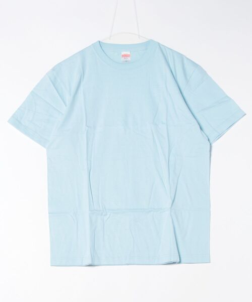 CERCA（チェルカ）の「United Athle/5.6オンス ハイクオリティー 無地 半袖 Ｔシャツ（Tシャツ/カットソー・メンズ・グリーン/ミント/ライトグリーン/ナチュラル/ラベンダー/ライトピンク/バーガンディー/ライトパープル/バイオレット/ライトイエロー/ライトベージュ/ロイヤルブルー/フレッシュイエロー/フューシャピンク/コーラルピンク/ダークネイビー/パープル/ダークブラウン/ライトブルー/ホワイト/ネイビー/グレー/カーキ/サックスブルー/ターコイズブルー/ライム/イエロー/オレンジ/ゴールド/スミクロ/ピンク/グリーン系その他/グレイッシュブルー/オフホワイト/インディゴブルー/チャコールグレー/レッド/クリアグリーン・SMALL/MEDIUM/X-LARGE/LARGE）」の17枚目の写真