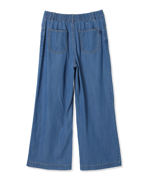 Petit Honfleur（プチオンフルール）の「デニムワイドパンツ（デニムパンツ・レディース・ネイビー/ブルー・70/61/64/67）」の4枚目の写真