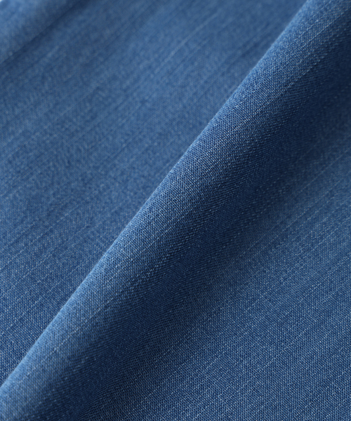 Petit Honfleur（プチオンフルール）の「デニムワイドパンツ（デニムパンツ・レディース・ネイビー/ブルー・70/61/64/67）」の9枚目の写真