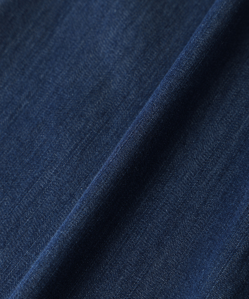 Petit Honfleur（プチオンフルール）の「デニムワイドパンツ（デニムパンツ・レディース・ネイビー/ブルー・70/61/64/67）」の10枚目の写真