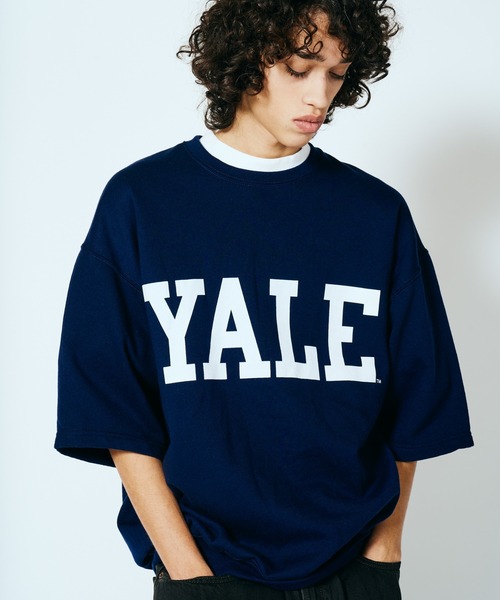 SUNNY  SPORTS（サニースポーツ）の「The BOOK STORE / ブックストア YALE SS SWEAT イェール大学 半袖スウェット オーバーサイズ（スウェット・メンズ・ネイビー/ホワイト・LARGE/X-LARGE/MEDIUM）」の13枚目の写真