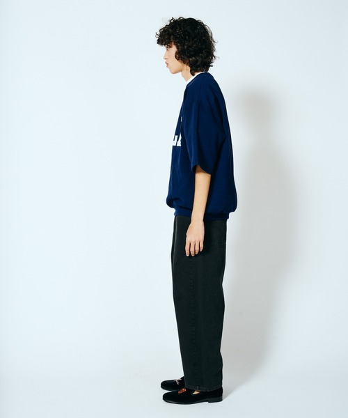 SUNNY  SPORTS（サニースポーツ）の「The BOOK STORE / ブックストア YALE SS SWEAT イェール大学 半袖スウェット オーバーサイズ（スウェット・メンズ・ネイビー/ホワイト・LARGE/X-LARGE/MEDIUM）」の16枚目の写真