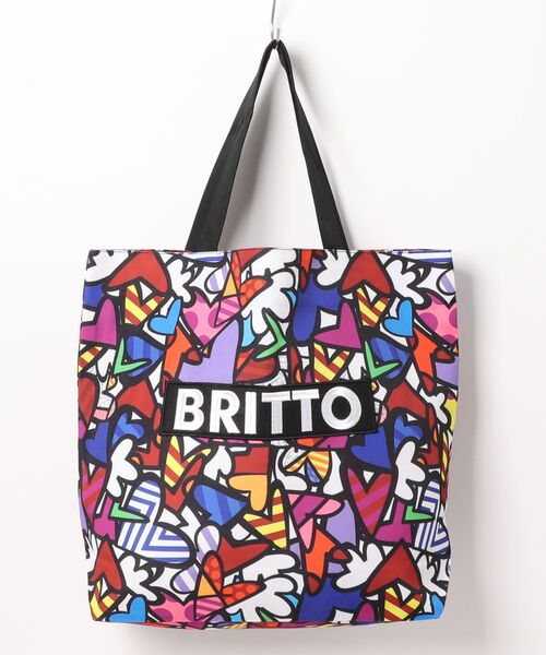 TONE SELECT WEAR(トーンセレクトウェア)の「【BRITTO】オールハート トート L(トートバッグ・メンズ・その他1/その他2/ブラックミックス・LARGE)」の2枚目の写真
